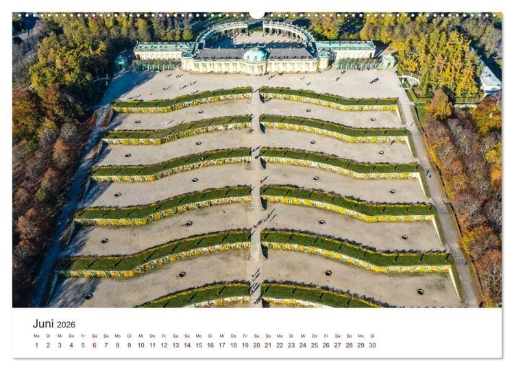 Produktbild: Potsdam - UNESCO Weltkulturerbe und Stadt der Schl&ouml;sser und G&auml;rten (Wandkalender 2026 DIN A2 quer), CALVENDO Monatskalender