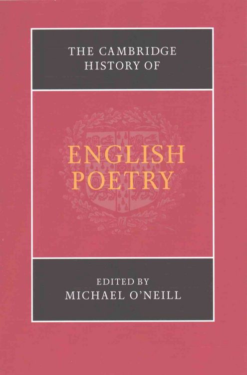 Produktbild: The Cambridge History of English Poetry