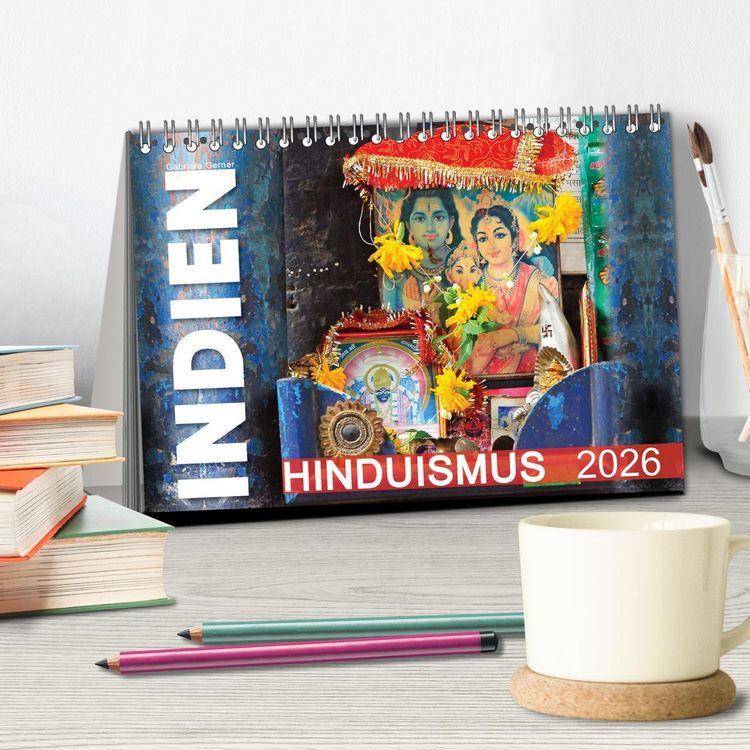 Produktbild: Indien - Hinduismus (Tischkalender 2026 DIN A5 quer), CALVENDO Monatskalender