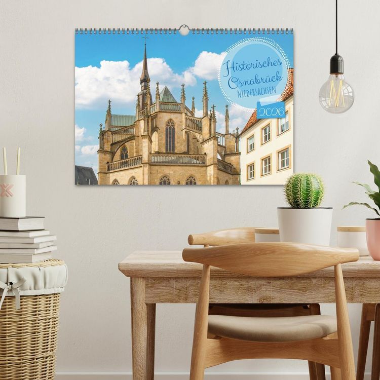 Produktbild: Historisches Osnabr&uuml;ck - Niedersachsen (Wandkalender 2026 DIN A3 quer), CALVENDO Monatskalender