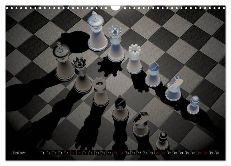 Produktbild: SCHACH - Spiel der K&ouml;nige (Wandkalender 2026 DIN A3 quer), CALVENDO Monatskalender