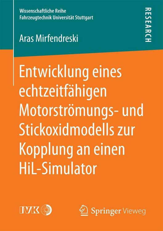 Produktbild: Entwicklung eines echtzeitf&auml;higen Motorstr&ouml;mungs- und Stickoxidmodells zur Kopplung an einen HiL-Simulator
