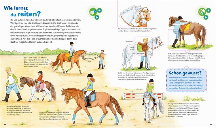 Produktbild: BOOKii® WAS IST WAS Junior Komm mit zu den Pferden und Ponys!