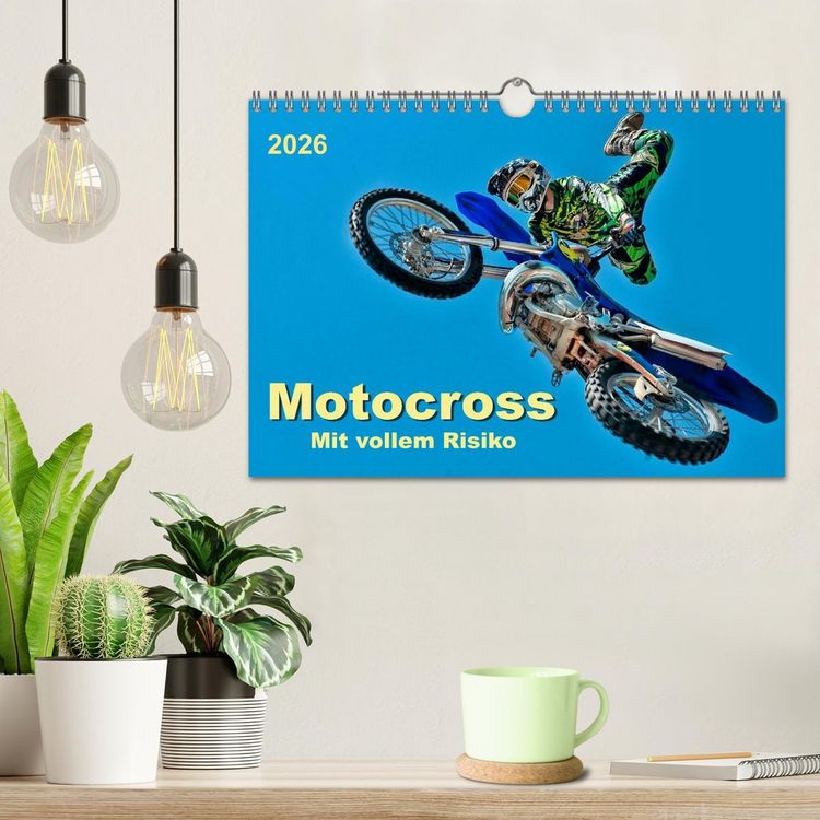 Produktbild: Motocross - mit vollem Risiko (Wandkalender 2026 DIN A4 quer), CALVENDO Monatskalender