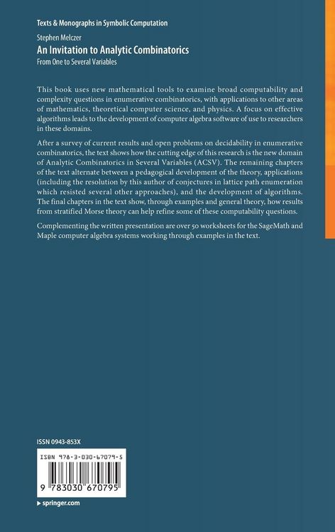 Produktbild: An Invitation to Analytic Combinatorics