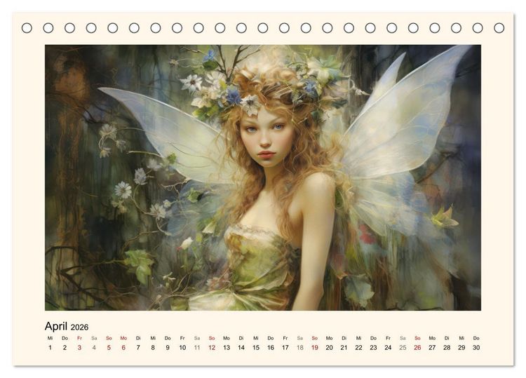 Produktbild: Feenglanz (Tischkalender 2026 DIN A5 quer), CALVENDO Monatskalender