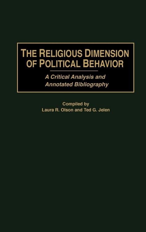 Produktbild: The Religious Dimension of Political Behavior