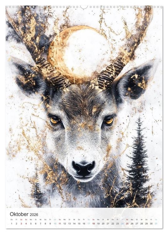 Produktbild: Fl&uuml;stern im Wald (Wandkalender 2026 DIN A2 hoch), CALVENDO Monatskalender