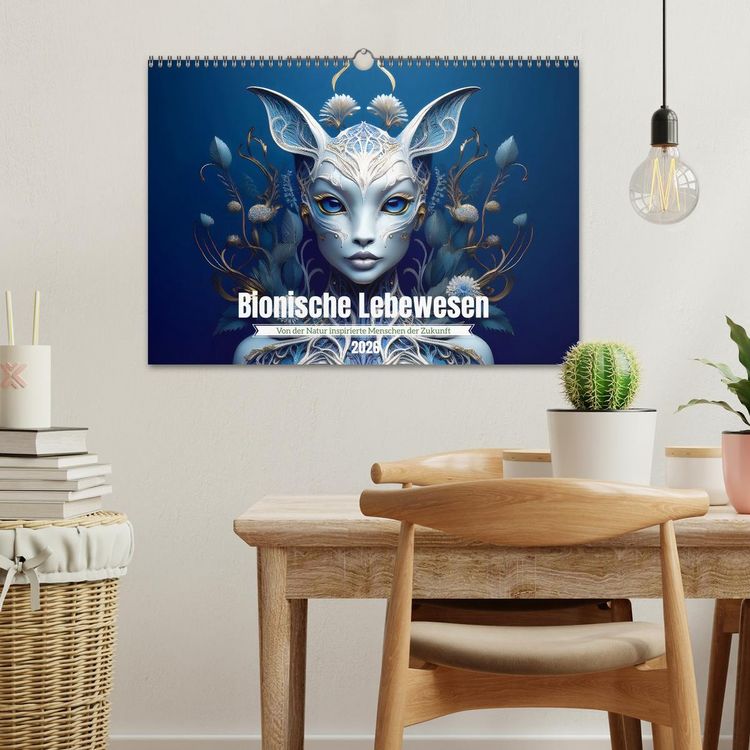 Produktbild: Bionische Lebewesen - Von der Natur inspirierte Menschen der Zukunft (Wandkalender 2026 DIN A3 quer), CALVENDO Monatskalender