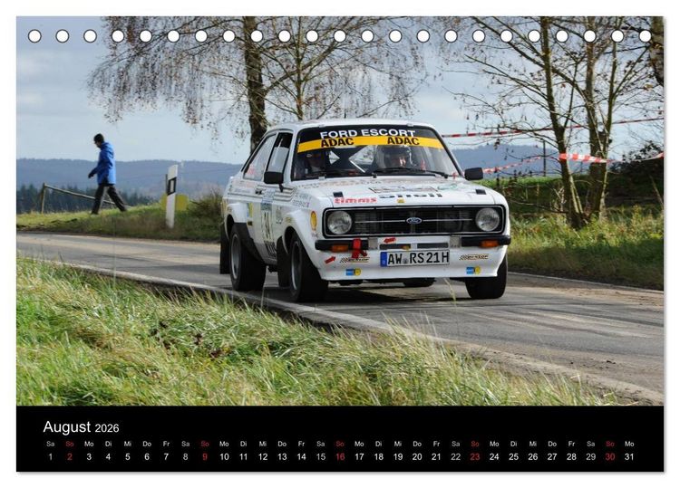 Produktbild: Asphalt und Schotter Rallye (Tischkalender 2026 DIN A5 quer), CALVENDO Monatskalender