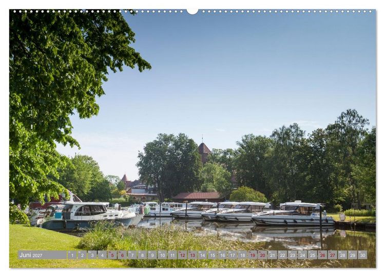 Produktbild: Hausbooturlaub Deutschland - Mecklenburgische Seenplatte (hochwertiger Premium Wandkalender 2027 DIN A2 quer), Kunstdruck in Hochglanz