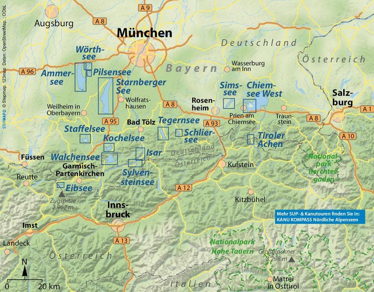Produktbild: SUP-Guide Bayerisches Alpenvorland