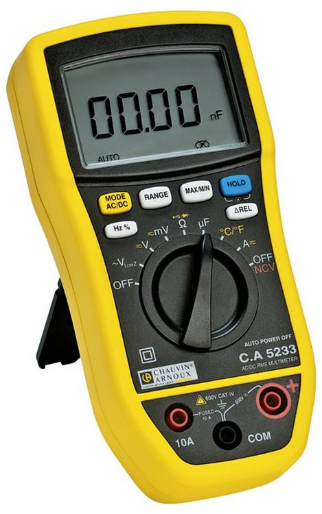 Produktbild: Chauvin Arnoux C.A 5233 Hand-Multimeter digital CAT IV 600 V, CAT III 600 V Anzeige (Counts): 6000