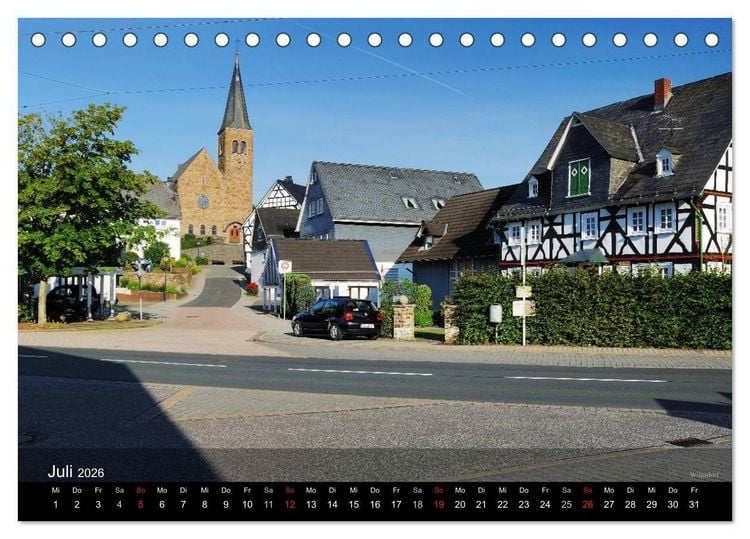 Produktbild: Kreis Siegen-Wittgenstein (Tischkalender 2026 DIN A5 quer), CALVENDO Monatskalender