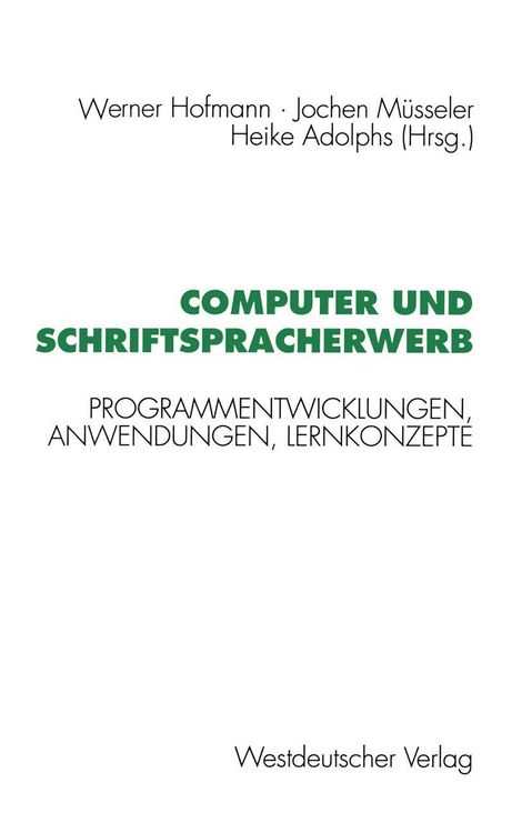 Produktbild: Computer und Schriftspracherwerb