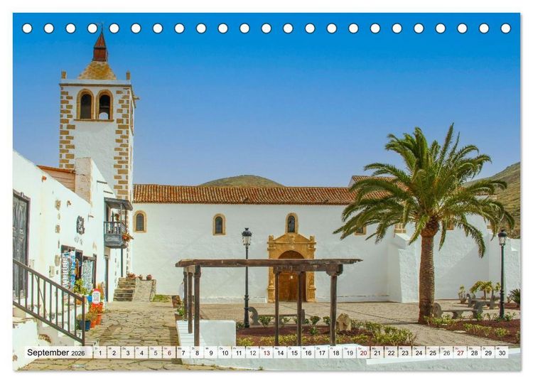 Produktbild: Fuerteventura &ndash; Von Str&auml;nden und Bergen (Tischkalender 2026 DIN A5 quer), CALVENDO Monatskalender