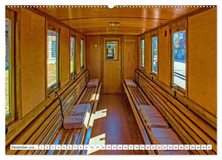 Produktbild: De L&uuml;tt Kaffeebrenner &ndash; Impressionen einer Mecklenburger Kleinbahn (Wandkalender 2026 DIN A2 quer), CALVENDO Monatskalender
