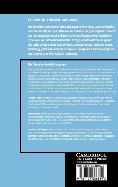 Produktbild: The Changing English Language