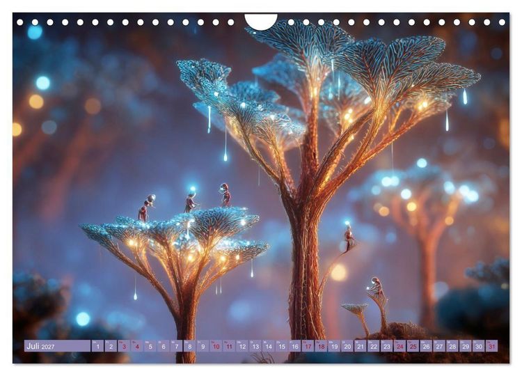 Produktbild: Fantastische Mikrowelten. Im Reich der Nanog&auml;rtner (Wandkalender 2027 DIN A4 quer), CALVENDO Monatskalender