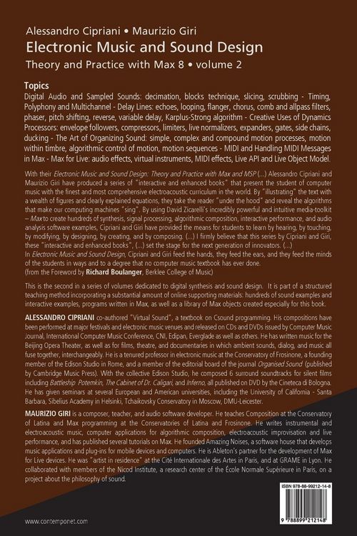 Produktbild: Electronic Music and Sound Design - Theory and Practice with Max 8 - Volume 2 (Third Edition)