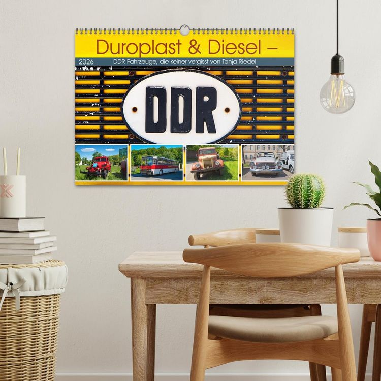 Produktbild: Duroplast & Diesel - DDR Fahrzeuge die keiner vergisst von Tanja Riedel (Wandkalender 2026 DIN A3 quer), CALVENDO Monatskalender