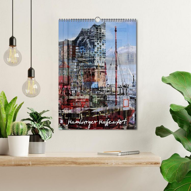 Produktbild: Hamburger HafenArt (Wandkalender 2026 DIN A3 hoch), CALVENDO Monatskalender