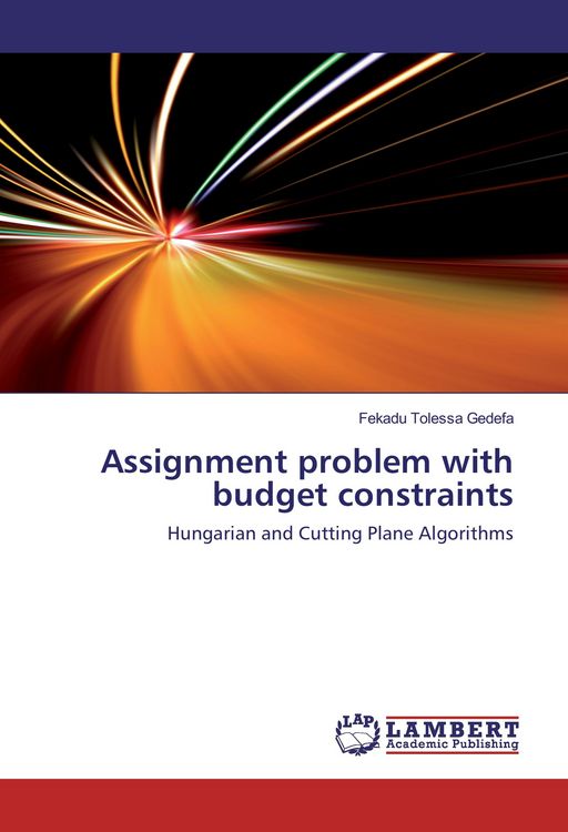 Produktbild: Assignment problem with budget constraints