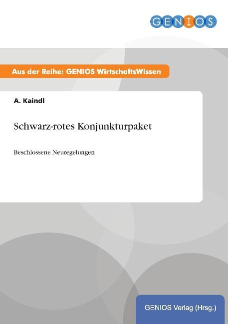 Produktbild: Schwarz-rotes Konjunkturpaket