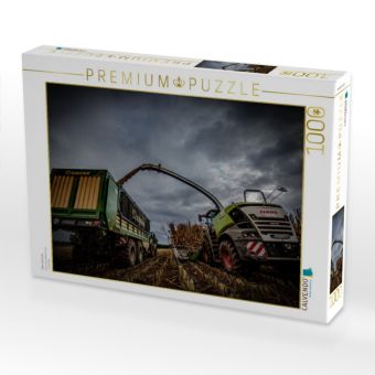 Produktbild: CALVENDO Puzzle Mais h&auml;ckseln | 1000 Teile Lege-Gr&ouml;&szlig;e 64x48cm Foto-Puzzle f&uuml;r gl&uuml;ckliche Stunden