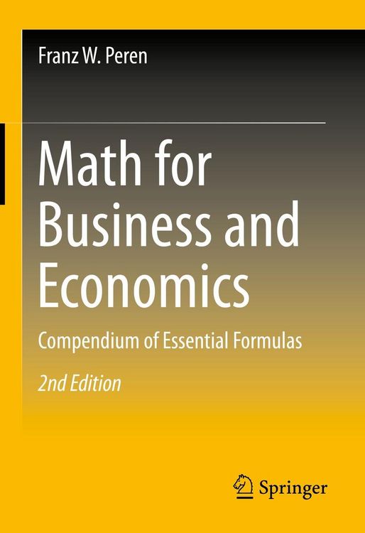 Produktbild: Math for Business and Economics