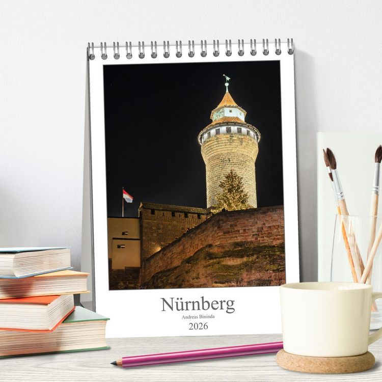 Produktbild: N&uuml;rnberg (Tischkalender 2026 DIN A5 hoch), CALVENDO Monatskalender