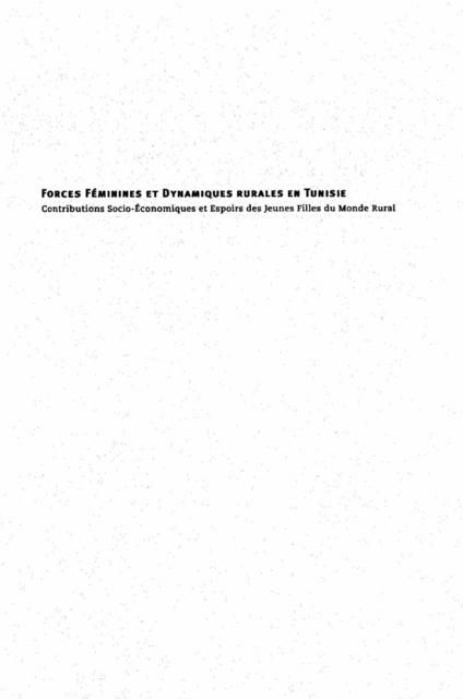 Produktbild: Forces Feminines Et Dynamiques Rurales En Tunisie