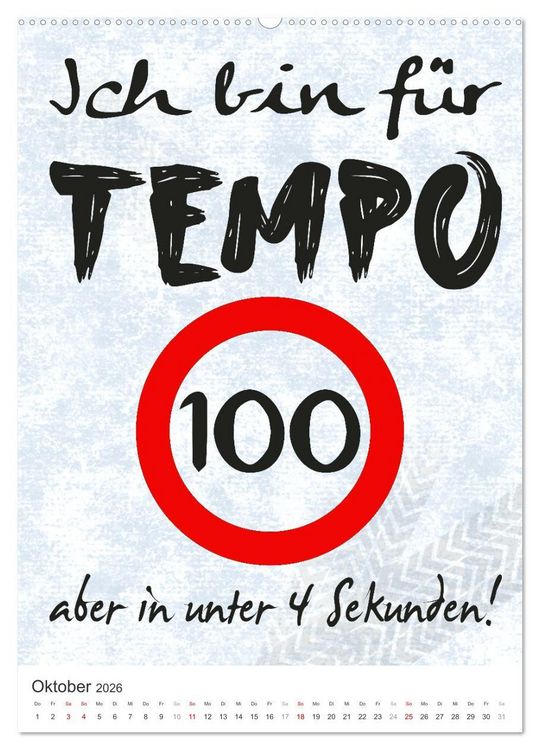 Produktbild: Coole Biker-Spr&uuml;che (hochwertiger Premium Wandkalender 2026 DIN A2 hoch), Kunstdruck in Hochglanz