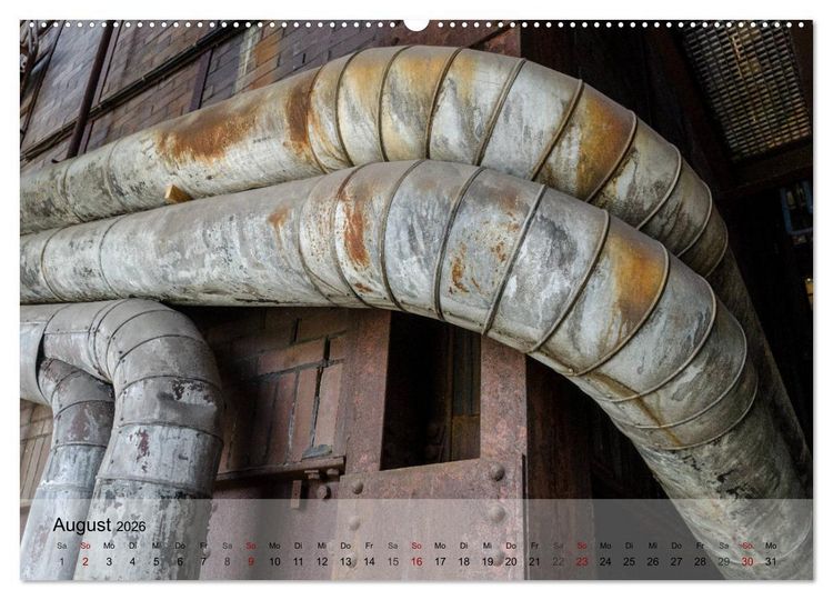Produktbild: Zeche und Kokerei Zollverein Essen: Industrie-Architektur (Wandkalender 2026 DIN A2 quer), CALVENDO Monatskalender