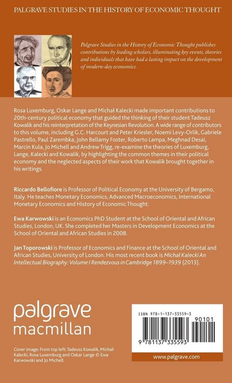 Produktbild: The Legacy of Rosa Luxemburg, Oskar Lange and Micha? Kalecki