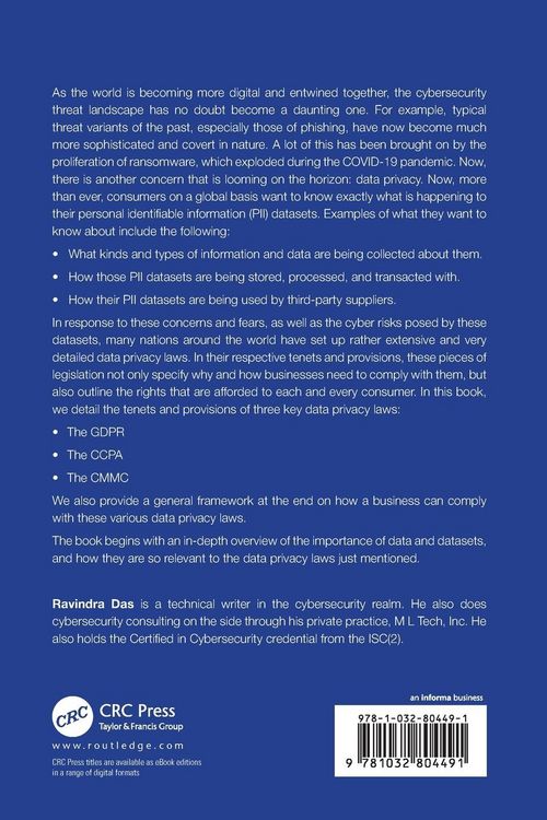 Produktbild: A Reference Manual for Data Privacy Laws and Cyber Frameworks