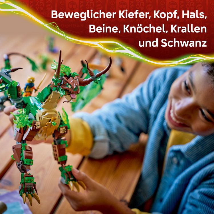 Produktbild: LEGO NINJAGO 71859 Der Drache des Lebens, Spielzeugdrache, Spielzeug