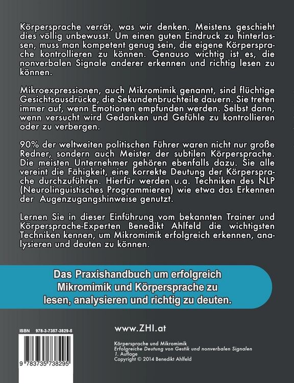 Produktbild: K&ouml;rpersprache und Mikromimik