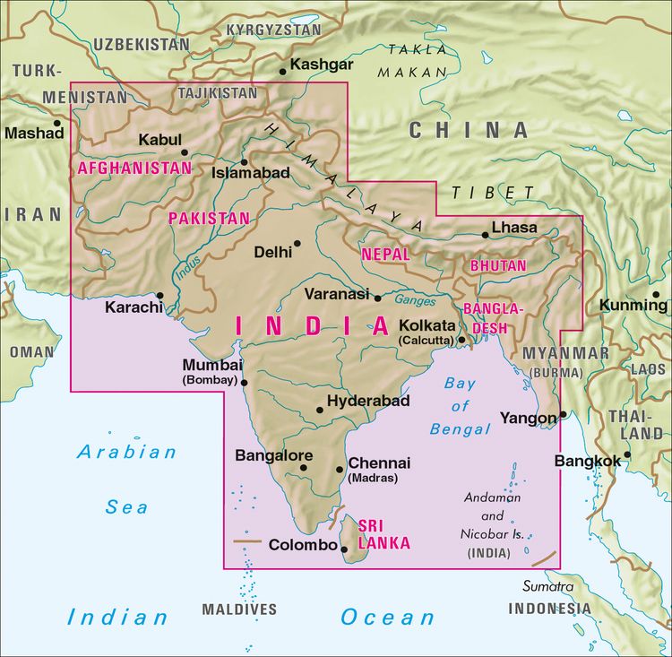 Produktbild: Nelles Map Landkarte India