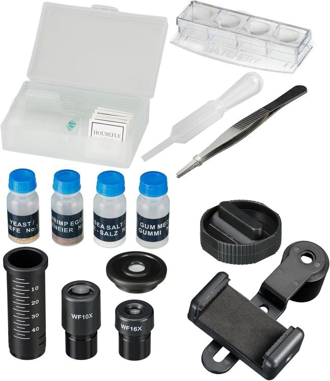 Produktbild: Bresser Junior 12632 - Sch&uuml;ler-Mikroskop Biolux SEL 40x-1.600x Vergr&ouml;&szlig;erung, mit Zubeh&ouml;r und Hartschalenkoffer