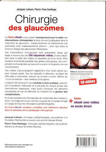 Produktbild: Chirurgie des glaucomes