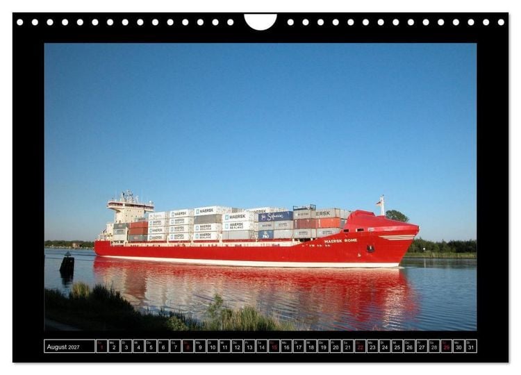 Produktbild: Containerschiffe (Wandkalender 2027 DIN A4 quer), CALVENDO Monatskalender