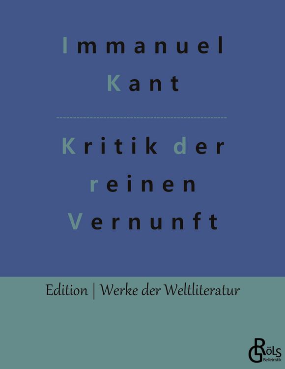 Produktbild: Kritik der reinen Vernunft