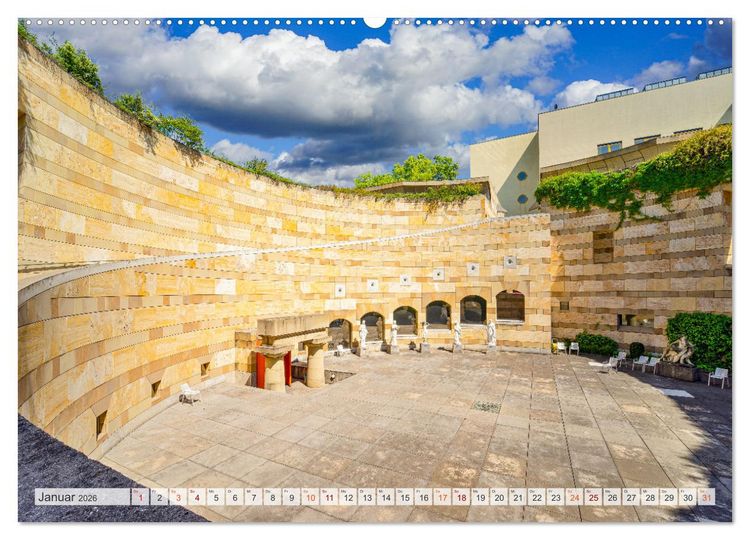 Produktbild: Stuttgart Stadtrundgang (Wandkalender 2026 DIN A2 quer), CALVENDO Monatskalender