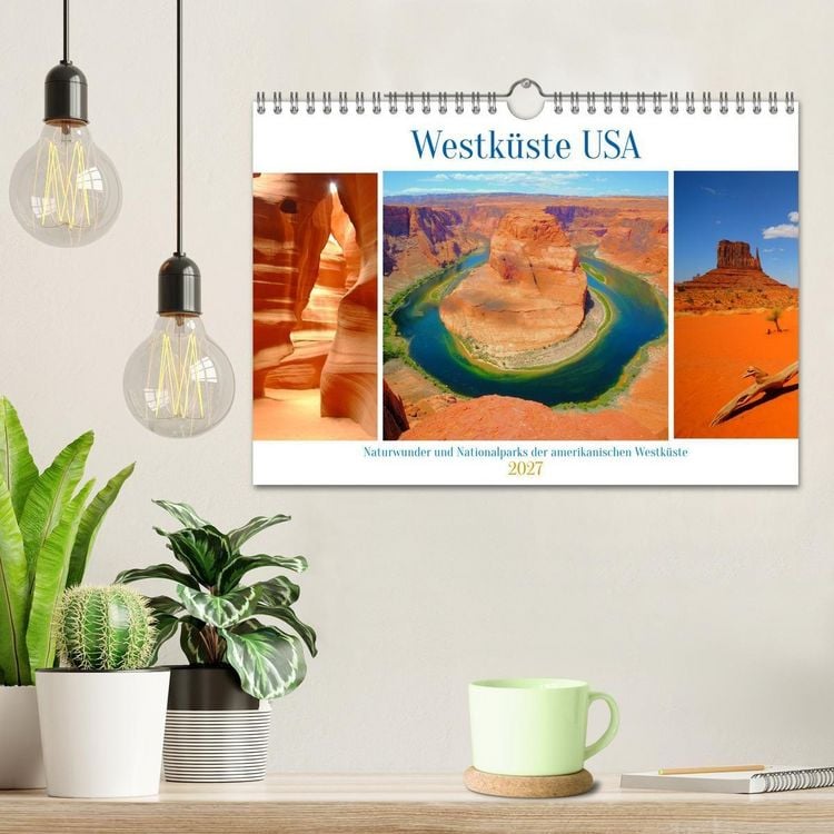 Produktbild: Naturwunder und Nationalparks der amerikanischen Westk&uuml;ste (Wandkalender 2027 DIN A4 quer), CALVENDO Monatskalender