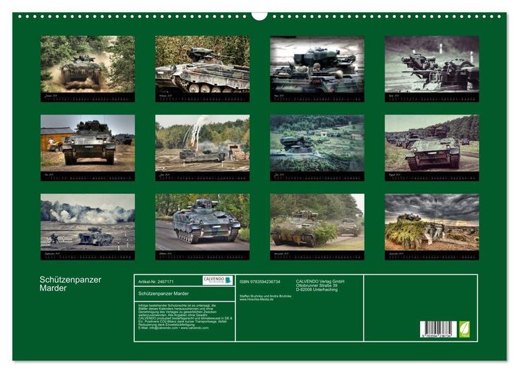 Produktbild: Sch&uuml;tzenpanzer Marder (Wandkalender 2027 DIN A2 quer), CALVENDO Monatskalender