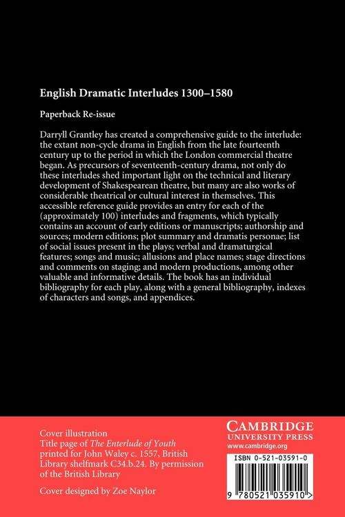 Produktbild: English Dramatic Interludes, 1300 1580