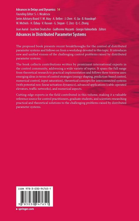 Produktbild: Advances in Distributed Parameter Systems