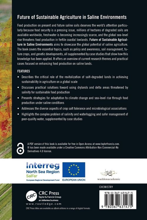 Produktbild: Future of Sustainable Agriculture in Saline Environments