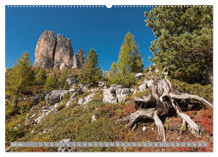 Produktbild: Herbst in den Dolomiten (hochwertiger Premium Wandkalender 2026 DIN A2 quer), Kunstdruck in Hochglanz